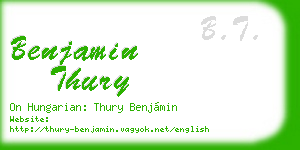 benjamin thury business card